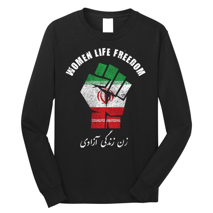 Rise With The Women Of Iran Women Life Freedom Mahsa Amini Long Sleeve Shirt