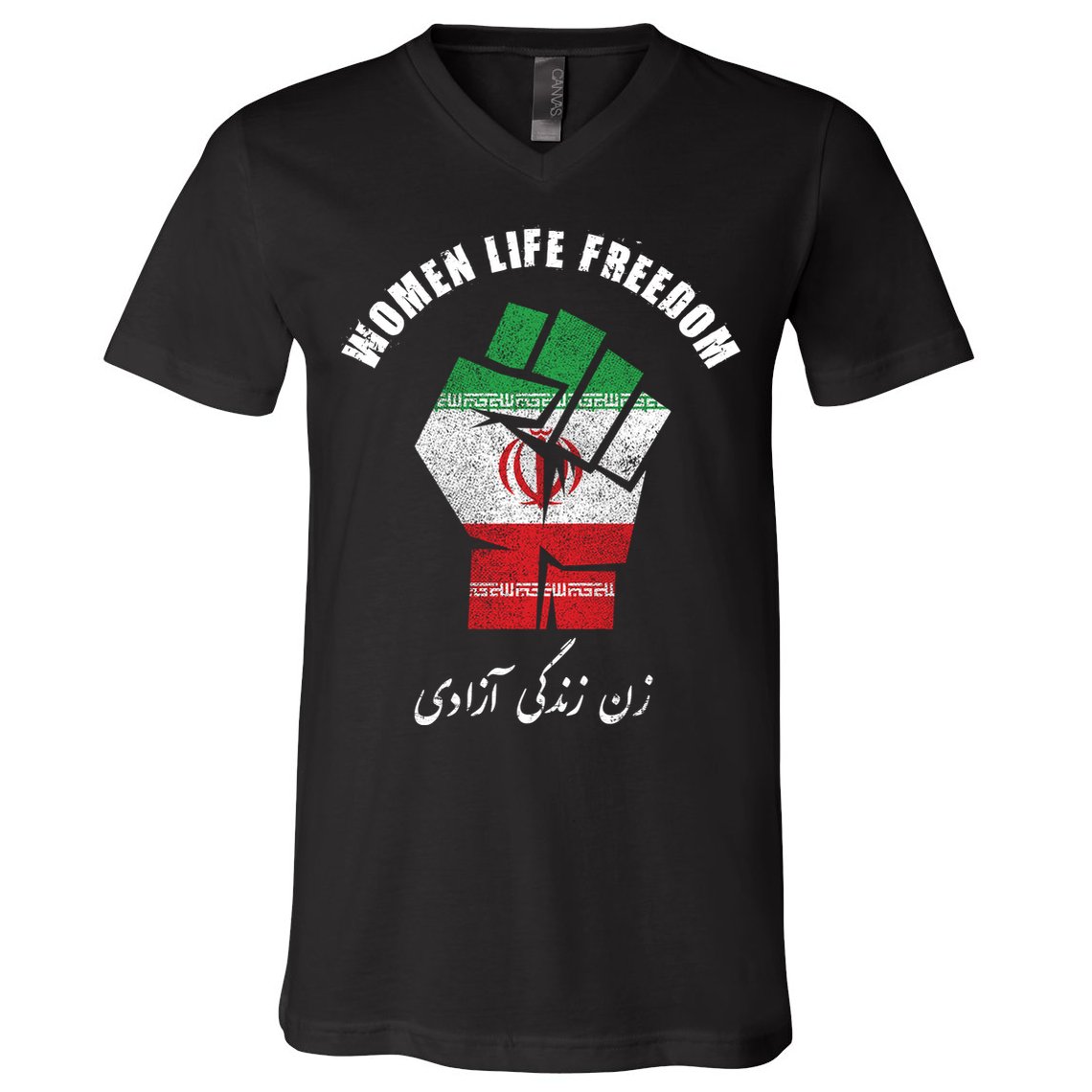Rise With The Women Of Iran Women Life Freedom Mahsa Amini V-Neck T-Shirt