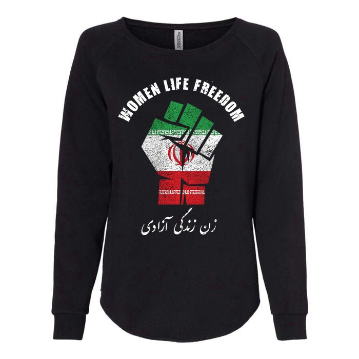 Rise With The Women Of Iran Women Life Freedom Mahsa Amini Womens California Wash Sweatshirt