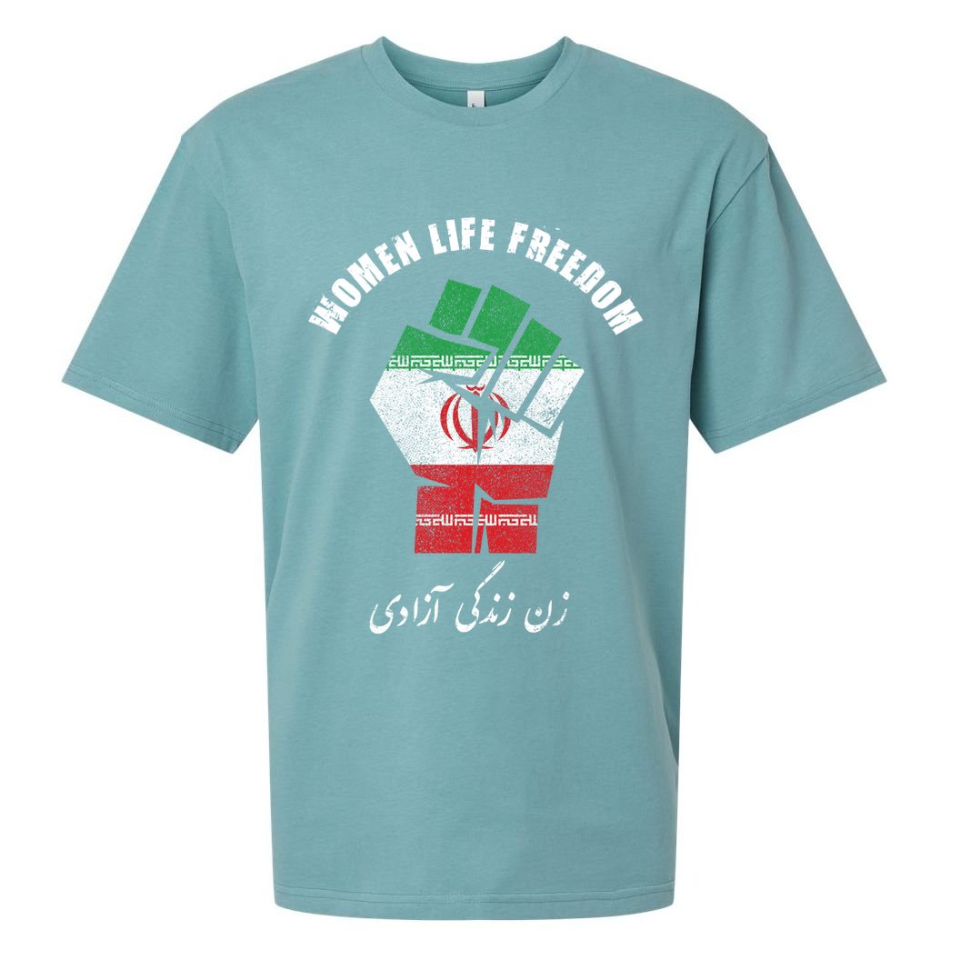 Rise With The Women Of Iran Women Life Freedom Mahsa Amini Sueded Cloud Jersey T-Shirt