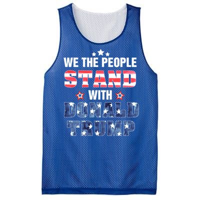 Rmmw We The People Stand With Donald Trump 4th Of July Gift Mesh Reversible Basketball Jersey Tank