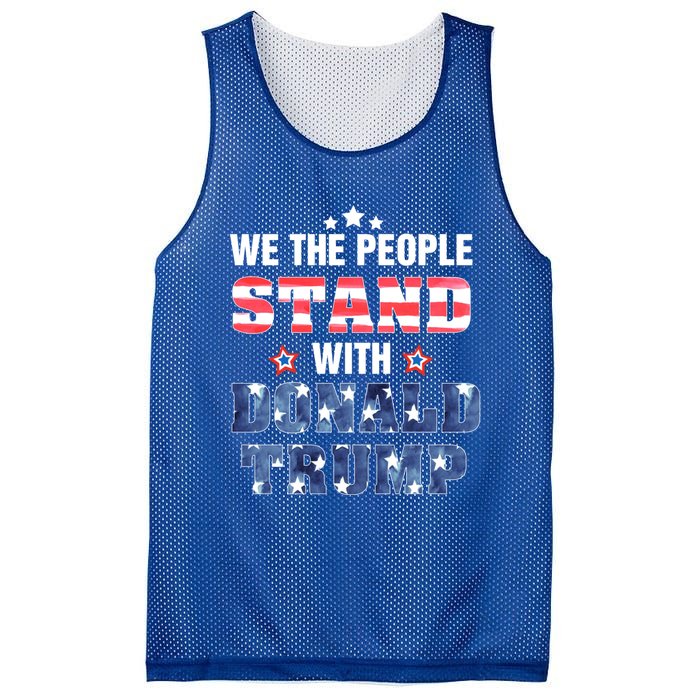 Rmmw We The People Stand With Donald Trump 4th Of July Gift Mesh Reversible Basketball Jersey Tank