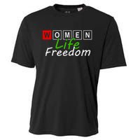 RISE WITH THE WOMEN OF IRAN Women Life Freedom Outfit Cooling Performance Crew T-Shirt