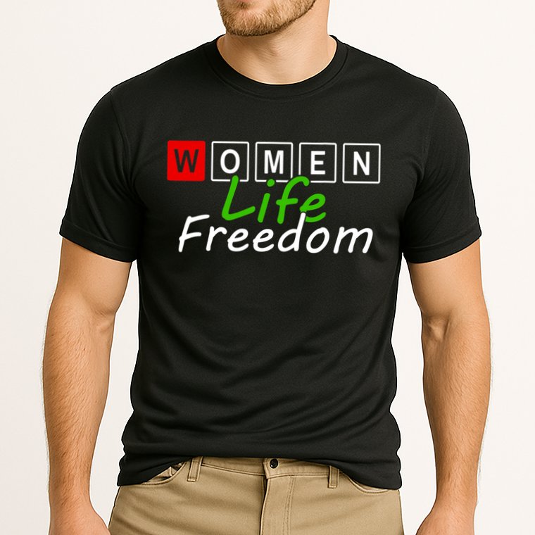 RISE WITH THE WOMEN OF IRAN Women Life Freedom Outfit Cooling Performance Crew T-Shirt