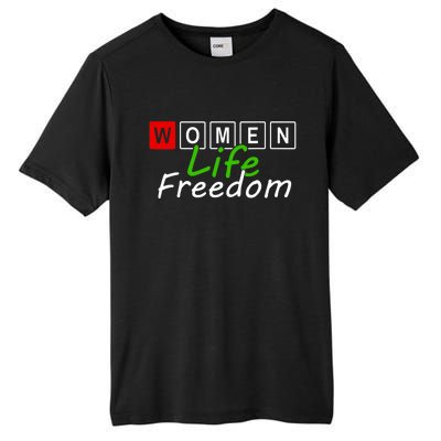 RISE WITH THE WOMEN OF IRAN Women Life Freedom Outfit Tall Fusion ChromaSoft Performance T-Shirt