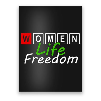 RISE WITH THE WOMEN OF IRAN Women Life Freedom Outfit Poster