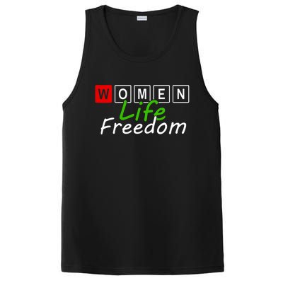 RISE WITH THE WOMEN OF IRAN Women Life Freedom Outfit PosiCharge Competitor Tank