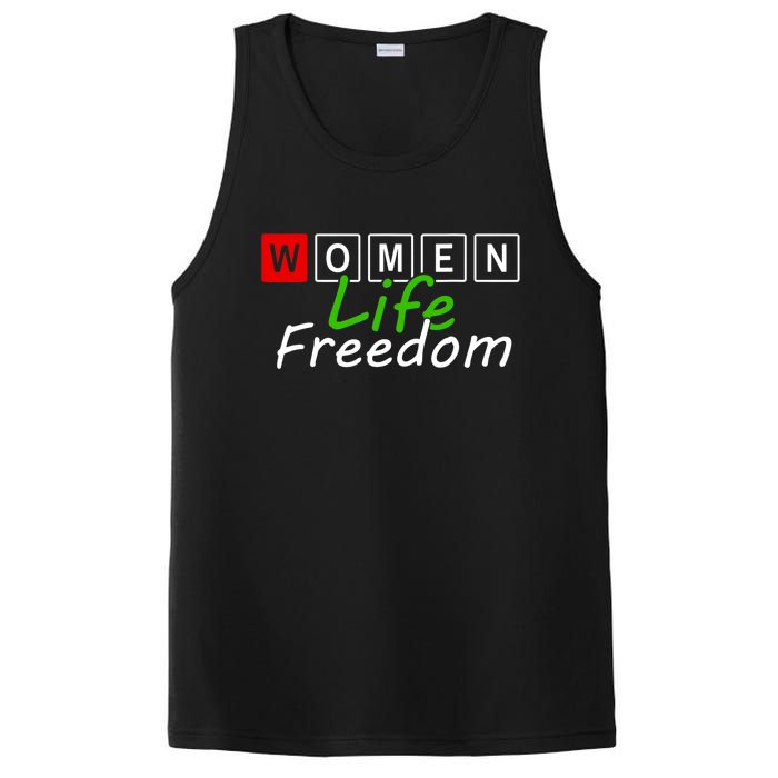 RISE WITH THE WOMEN OF IRAN Women Life Freedom Outfit PosiCharge Competitor Tank