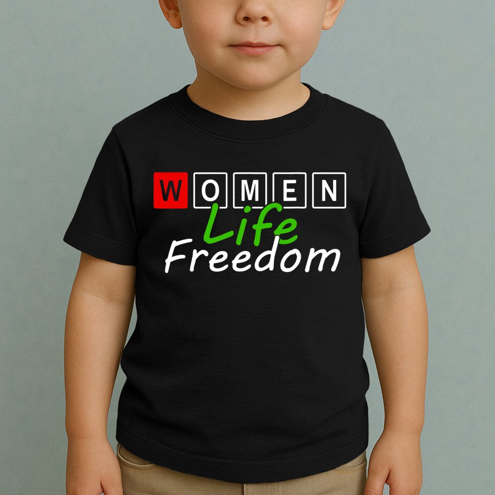 RISE WITH THE WOMEN OF IRAN Women Life Freedom Outfit Toddler T-Shirt