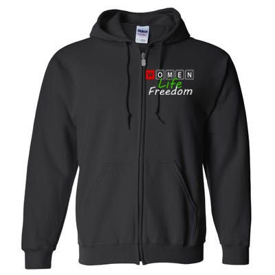 RISE WITH THE WOMEN OF IRAN Women Life Freedom Outfit Full Zip Hoodie