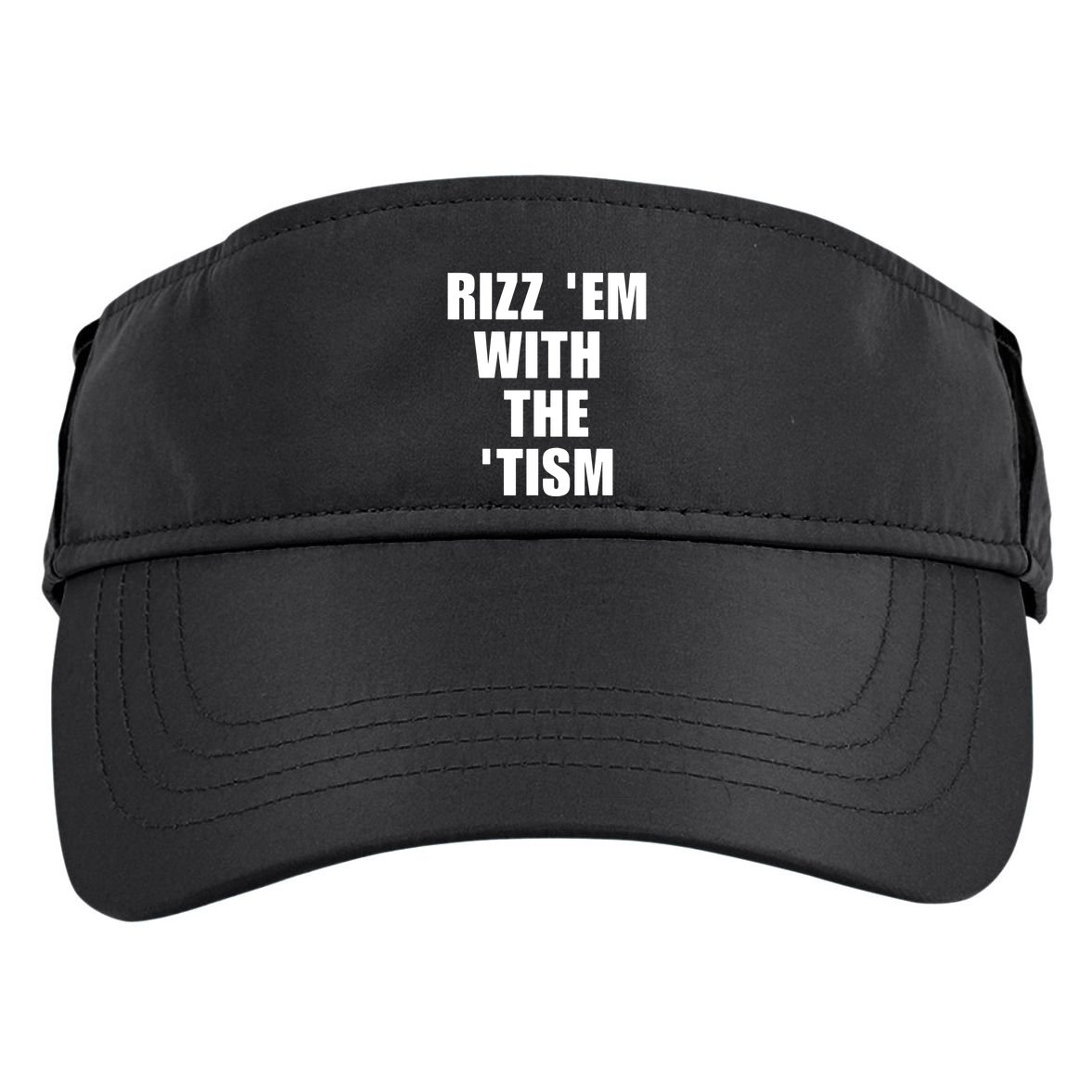 RizzEm With The Tism Funny Saying Adult Drive Performance Visor