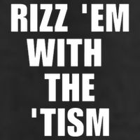 RizzEm With The Tism Funny Saying 25L Jumbo Tote