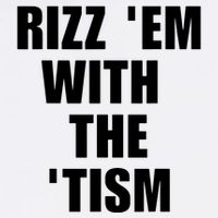 RizzEm With The Tism Funny Saying Garment-Dyed Sweatshirt