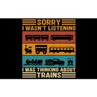 Retro Wagon Train Lover Model Railroad Conductor Funny Train Bumper Sticker