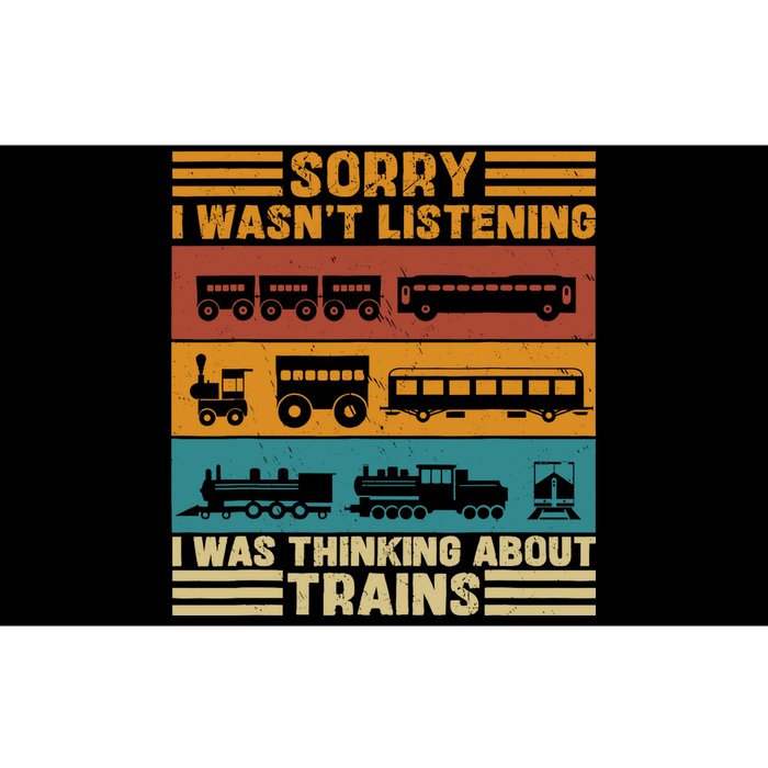 Retro Wagon Train Lover Model Railroad Conductor Funny Train Bumper Sticker