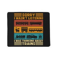 Retro Wagon Train Lover Model Railroad Conductor Funny Train Mousepad