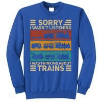 Retro Wagon Train Lover Model Railroad Conductor Funny Train Sweatshirt