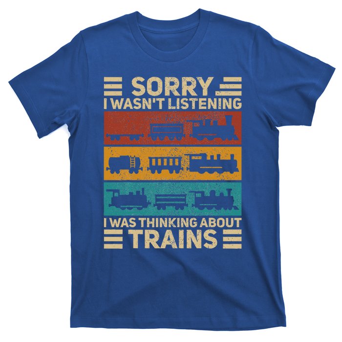 Retro Wagon Train Lover Model Railroad Conductor Funny Train T-Shirt