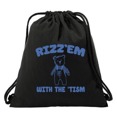 Rizzem With The Tism Drawstring Bag