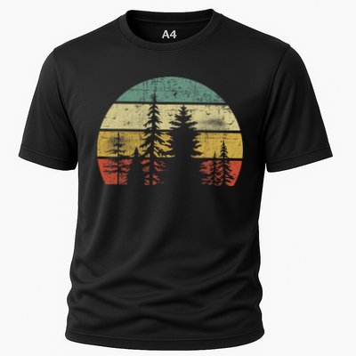 Retro Wildlife Trees Outdoors Nature Forest Performance Shirt