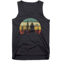 Retro Wildlife Trees Outdoors Nature Forest Tank Top