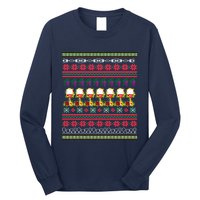 Red Wine Ugly Christmas Long Sleeve Shirt