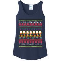 Red Wine Ugly Christmas Ladies Essential Tank