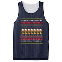 Red Wine Ugly Christmas Mesh Reversible Basketball Jersey Tank