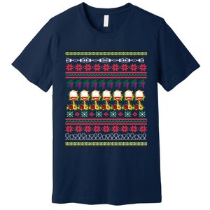 Red Wine Ugly Christmas Premium T-Shirt