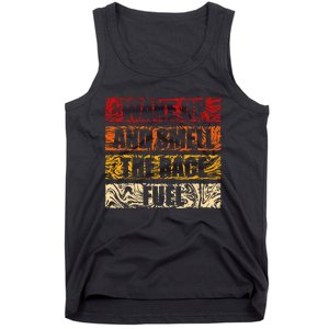 Retro Wake Up And Smell The Race Fuel Funny Racing Lover Tank Top