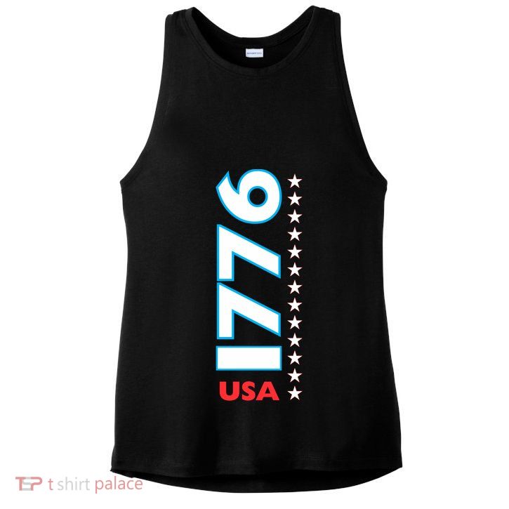 Revolutionary War Usa Patriotic Parade Day Route Funny Gift Ladies PosiCharge Tri-Blend Wicking Tank