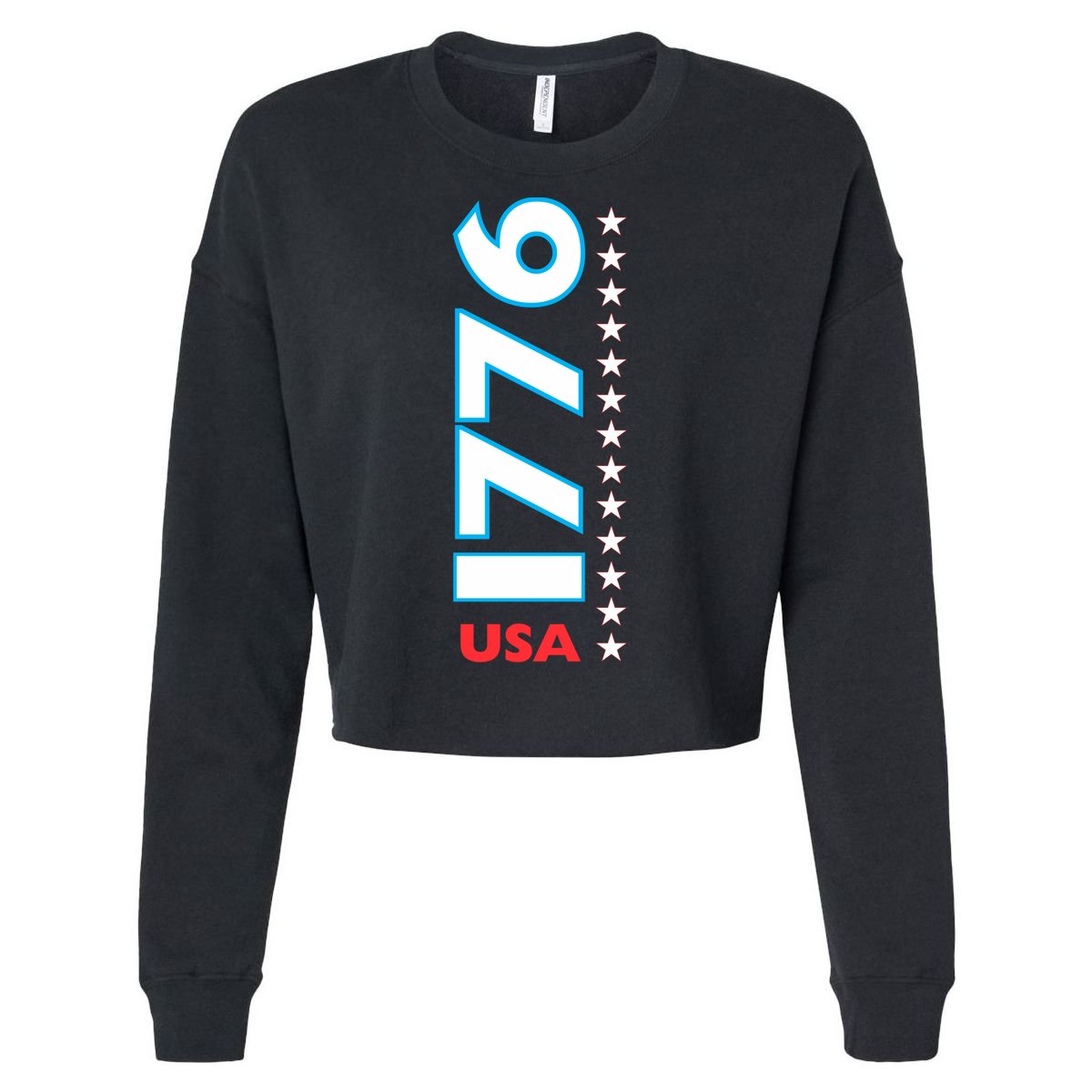 Revolutionary War Usa Patriotic Parade Day Route Funny Gift Cropped Pullover Crew