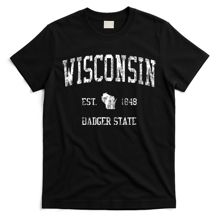 Retro Wisconsin Vintage Sports T-Shirt