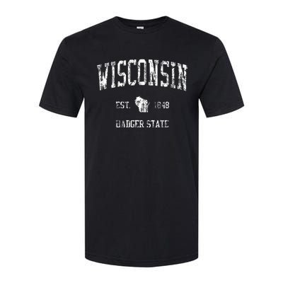 Retro Wisconsin Vintage Sports Softstyle CVC T-Shirt