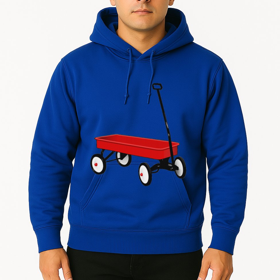 Red Wagon Vintage Toy Hoodie