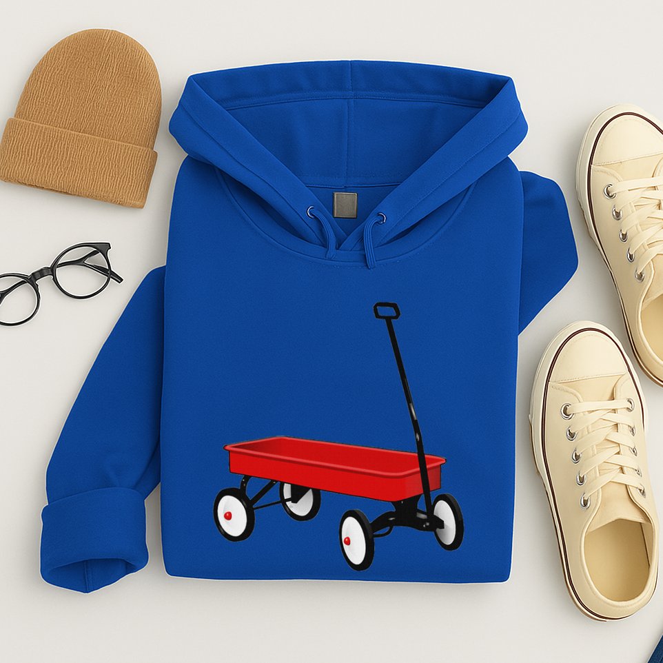 Red Wagon Vintage Toy Hoodie