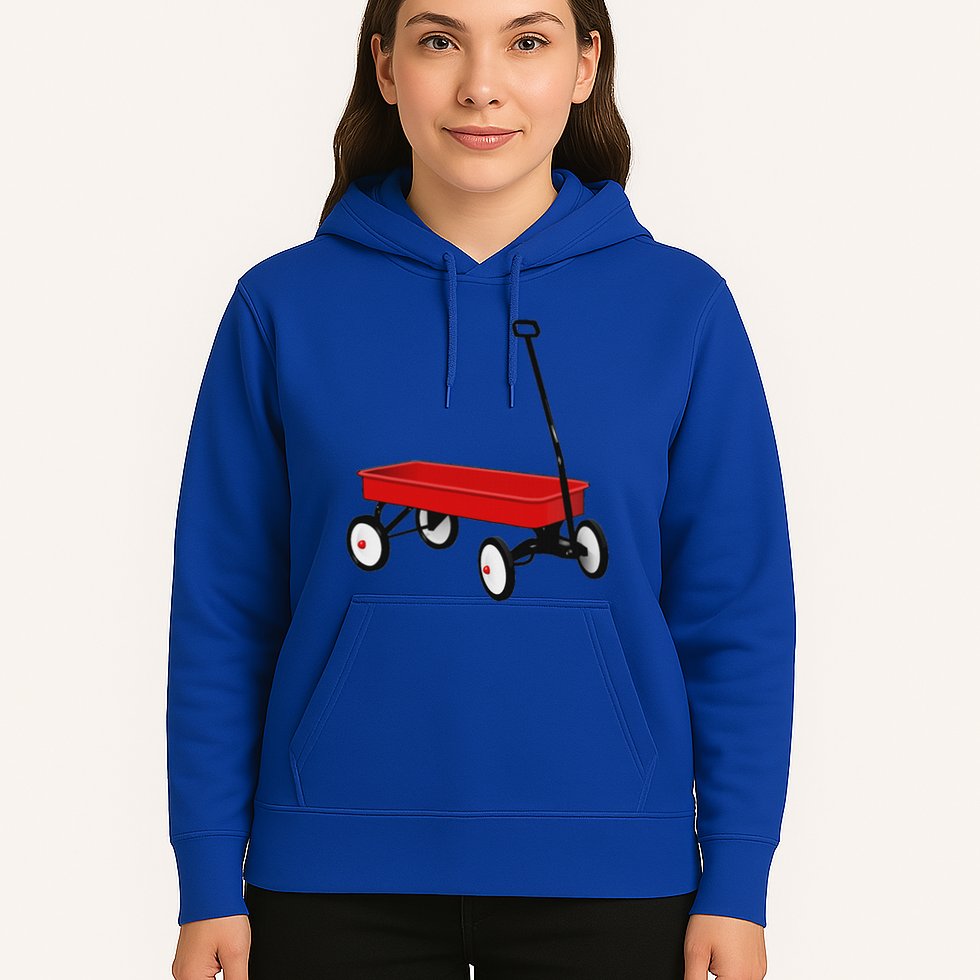 Red Wagon Vintage Toy Hoodie