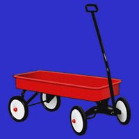 Red Wagon Vintage Toy Hoodie