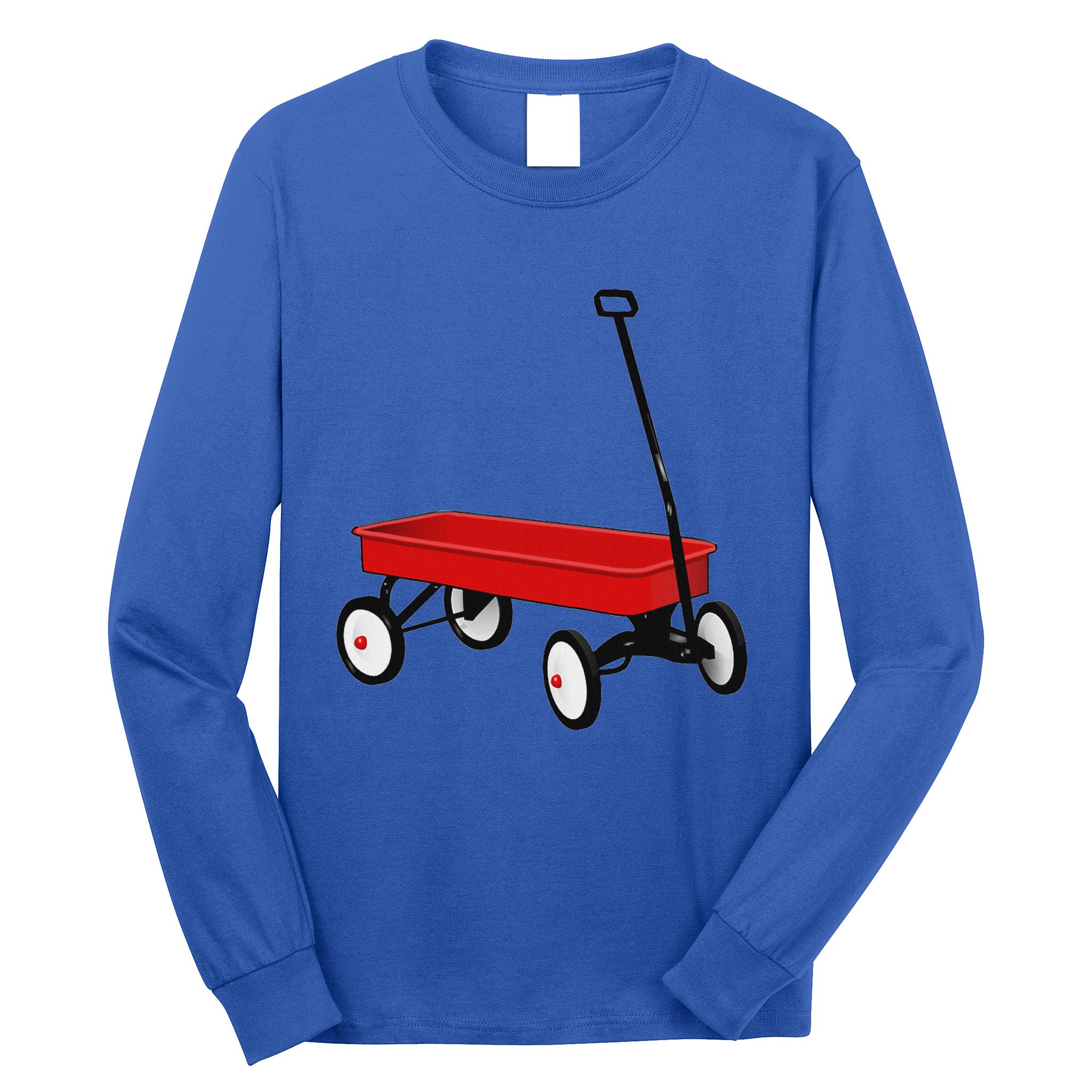 Red Wagon Vintage Toy Long Sleeve Shirt