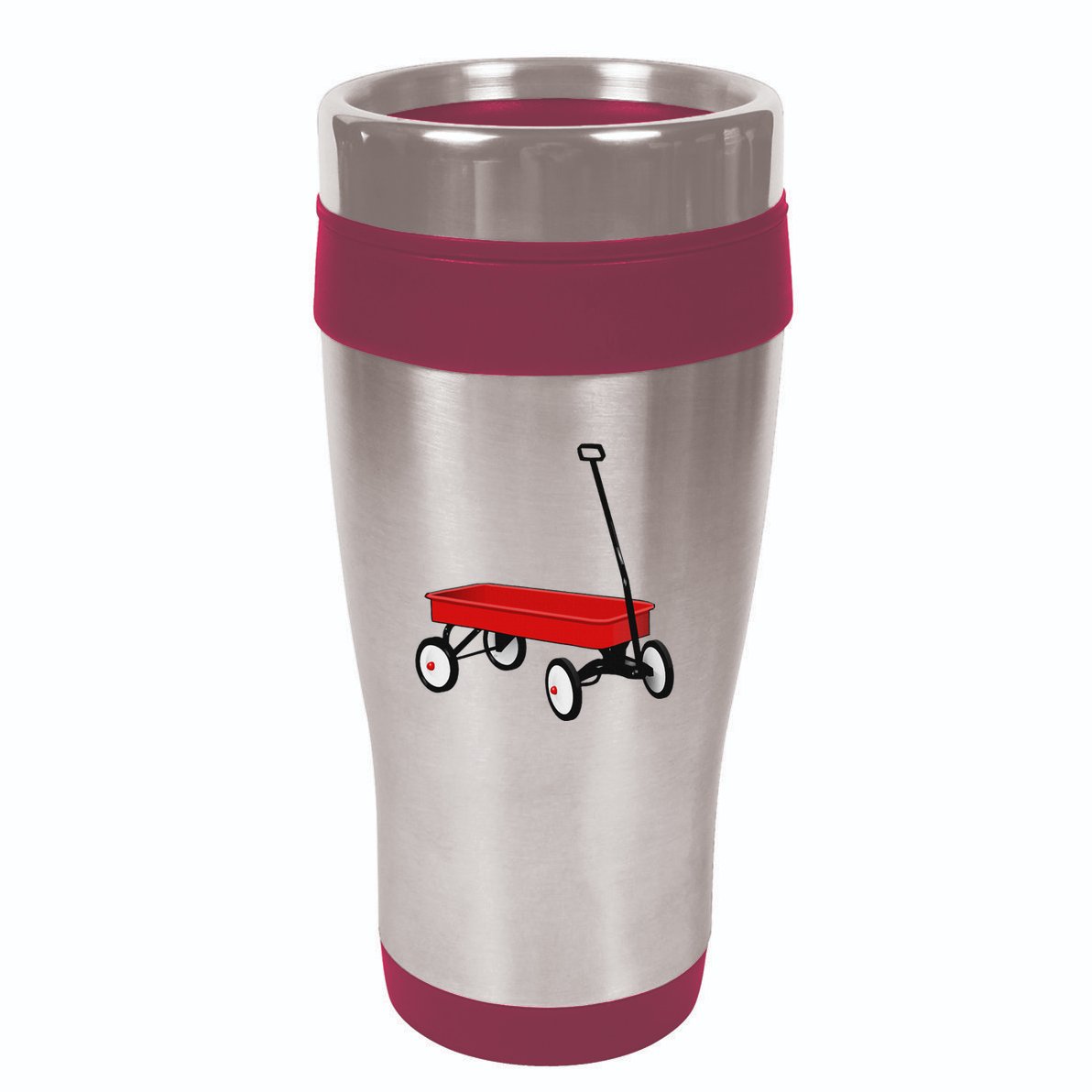 Red Wagon Vintage Toy 16oz Travel Tumbler