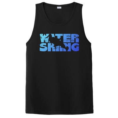 Retro Waterskiing Vintage Water Ski Skiing Sport Waterski Cute Gift PosiCharge Competitor Tank