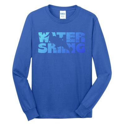 Retro Waterskiing Vintage Water Ski Skiing Sport Waterski Cute Gift Tall Long Sleeve T-Shirt