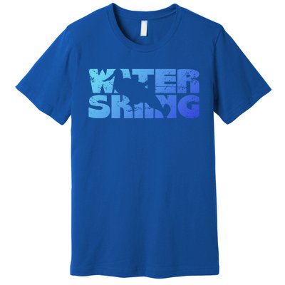 Retro Waterskiing Vintage Water Ski Skiing Sport Waterski Cute Gift Premium T-Shirt