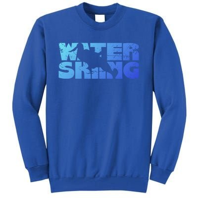 Retro Waterskiing Vintage Water Ski Skiing Sport Waterski Cute Gift Tall Sweatshirt