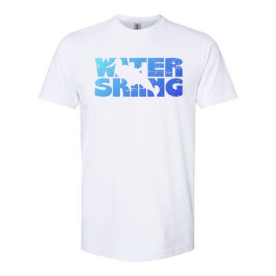 Retro Waterskiing Vintage Water Ski Skiing Sport Waterski Cute Gift Softstyle CVC T-Shirt