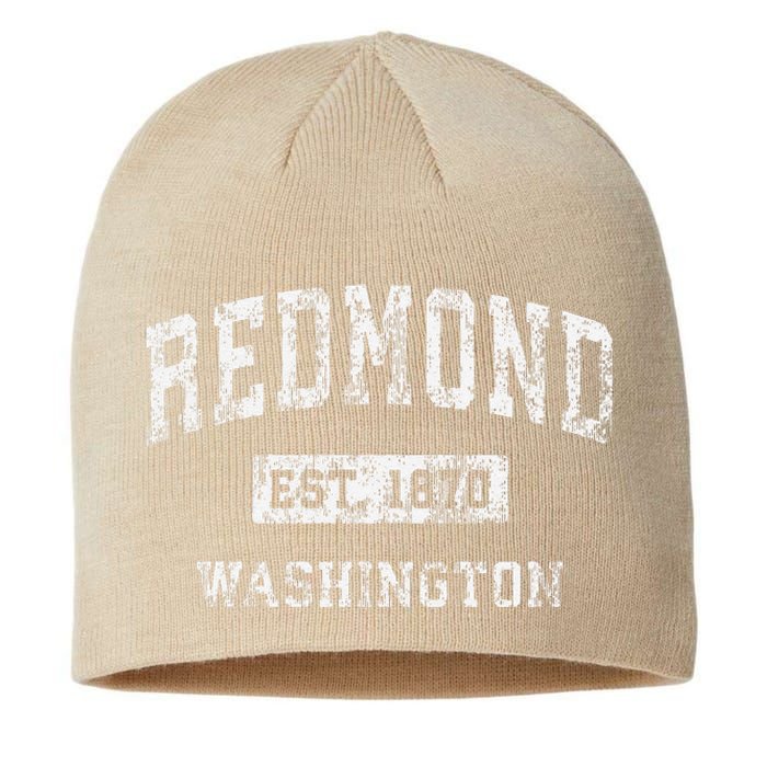 Redmond Washington Wa Vintage Established Sustainable Beanie