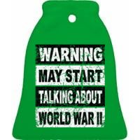 Retro World War Two Ww2 History Teacher Ceramic Bell Ornament