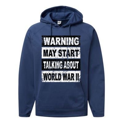 Retro World War Two Ww2 History Teacher Performance Fleece Hoodie