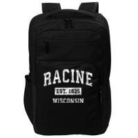 Racine Wisconsin Wi Vintage Sports Impact Tech Backpack