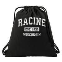 Racine Wisconsin Wi Vintage Sports Drawstring Bag